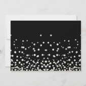 Black Silver Glitter zal je mijn Bridesmaid zijn Kaart (Achterkant)