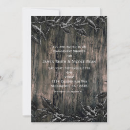 Black & Silver laat donkere elegantie uitnodiginge Kaart