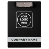 Black Silver Logo Template clipboard Klembord (Voorkant)