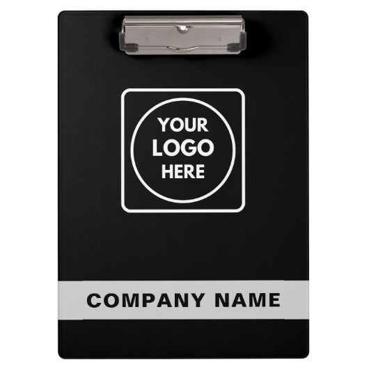 Black Silver Logo Template clipboard Klembord (Voorkant)