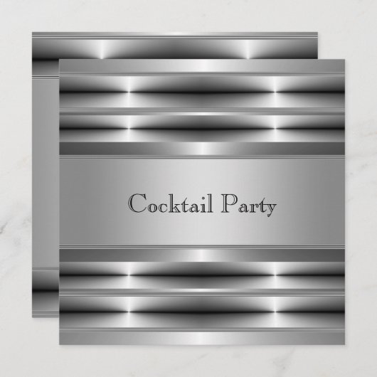 Black Silver Mans 30e verjaardagsfeest Kaart (Voorkant / Achterkant)