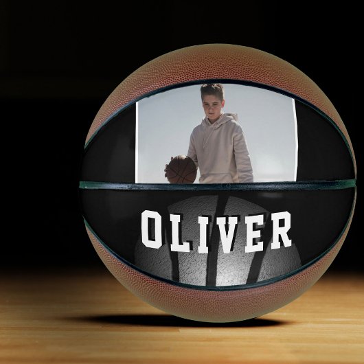 Black Silver Metallic Ball Name Foto Basketbal