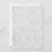 Black Silver Paars Sweet 16 Uitnodiging (Achterkant)