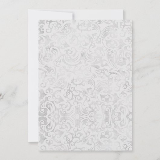 Black Silver Paars Sweet 16 Uitnodiging (Achterkant)