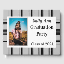 Black Silver Photo Graduparty