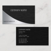 Black Silver Professional-Visitekaartje Visitekaartje (Voorkant / Achterkant)