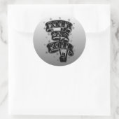 Black & Silver Rock & Roll Logo Stickers 2 (Tas)