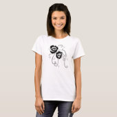 Black Silver-Rozen T-shirt (Voorkant volledig)