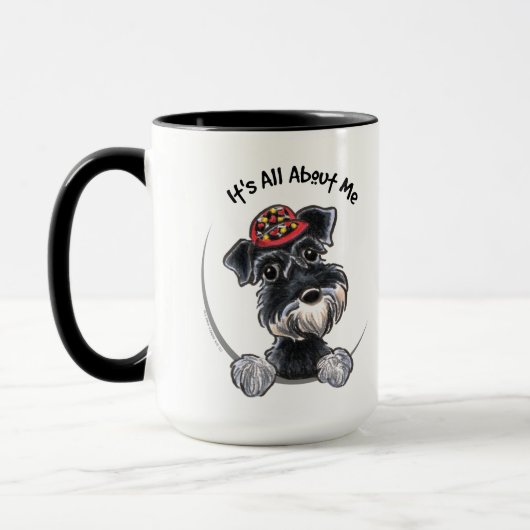 Black Silver Schnauzer IAAM Mok (Links)