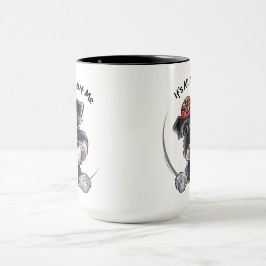 Black Silver Schnauzer IAAM Mok (Midden)