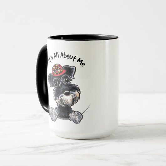 Black Silver Schnauzer IAAM Mok (Voorkant links)