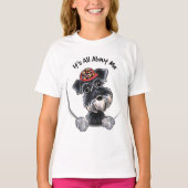 Black Silver Schnauzer IAAM T-shirt (Voorkant)