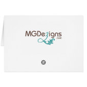 Black Silver Snowflakes Winter bruiloft Bedankt (Achterkant Horizontaal)