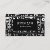 Black & Silver Workshop Tools Visitekaartje 3 (Voorkant)