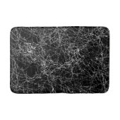 Black & Silvery Spider Webs Chic Halloween Badmat (Voorkant)