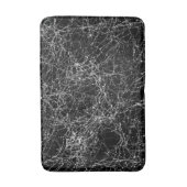 Black & Silvery Spider Webs Chic Halloween Badmat (Voorkant Verticaal)