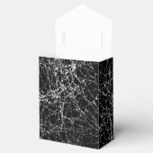 Black & Silvery Spider Webs Chic Halloween Party Bedankdoosjes (Geopend)