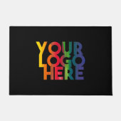 Black Simple Business Logo Deurmat (Voorkant)