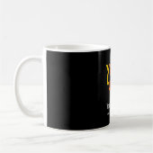Black Simple Business Logo Koffiemok (Links)