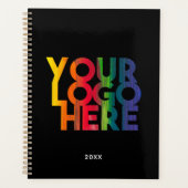 Black Simple Business Logo Planner (Voorkant)
