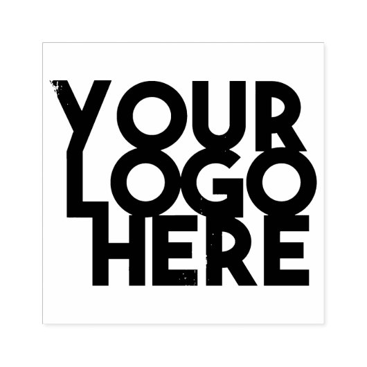 Black Simple Business Logo Rubberstempel (Afrduk)