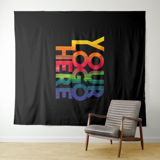 Black Simple Business Logo Wandkleed (In Situ (horizontaal))