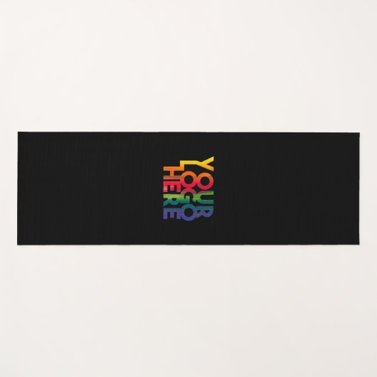 Black Simple Business Logo Yogamat (Voorkant (horizontaal))