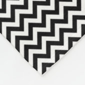 Black Simple Chevron Personalized Fleece Blanket Deken (Hoek)