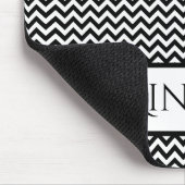 Black Simple Chevron, persoonlijk Muismat (Hoek)