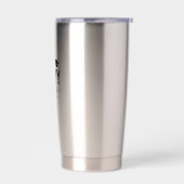 Black | Simple Custom Name Afstuderen Gift Geïsoleerde Drinkbeker (Links)