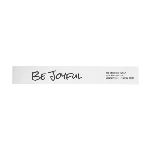 Black Simple Script is Joyful Holiday Labels (Individueel)