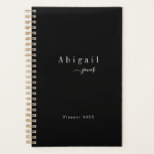 Black Simple Script Modern Luxury Professional Planner (Voorkant)