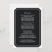 Black Simply Elegant Information Kaart (Voorkant / Achterkant)