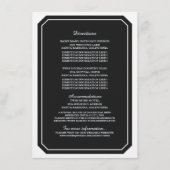 Black Simply Elegant Information Kaart (Voorkant)