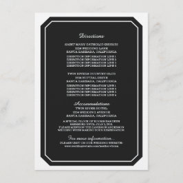 Black Simply Elegant Information Kaart