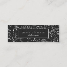 Black Simply Floral