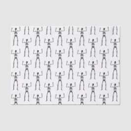 Black Skeleton Silhouette Tissuepapier