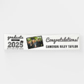Black Sketch 2025 Congrats Afstudeerfeest Spandoek (Horizontaal)