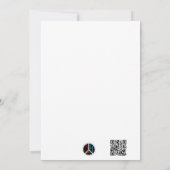 Black ski & winter designs  feestdagenkaart (Achterkant)