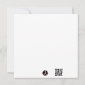 Black ski & winter designs kaart (Achterkant)