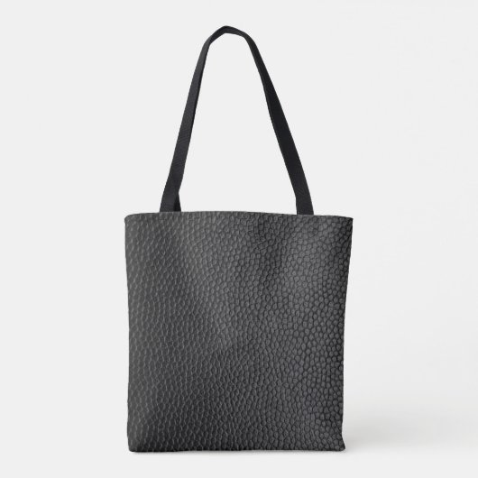 Black skin skin texture skin tote bag (Achterkant)