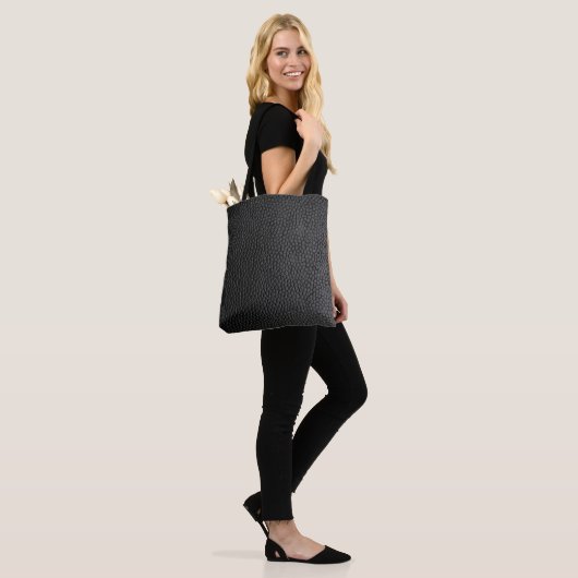 Black skin skin texture skin tote bag (Op model)