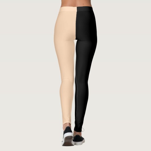 Black Skin Tone Leggings Oogvaring eenvoud (Achterkant)