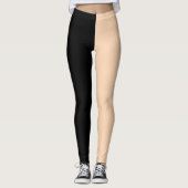 Black Skin Tone Leggings Oogvaring eenvoud (Voorkant)