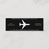 Black Skinny-kaarten Mini Visitekaartje (Achterkant)