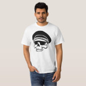 Black Skull Aviator Pet T-shirt (Voorkant volledig)
