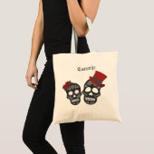 Black Skull Duo Thunder_Cove Tote Bag (Voorkant (product))