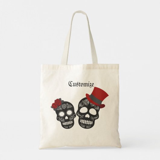Black Skull Duo Thunder_Cove Tote Bag (Achterkant)