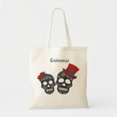 Black Skull Duo Thunder_Cove Tote Bag (Voorkant)