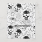 Black Skull Halloween Flyer Sjabloon (Achterkant)